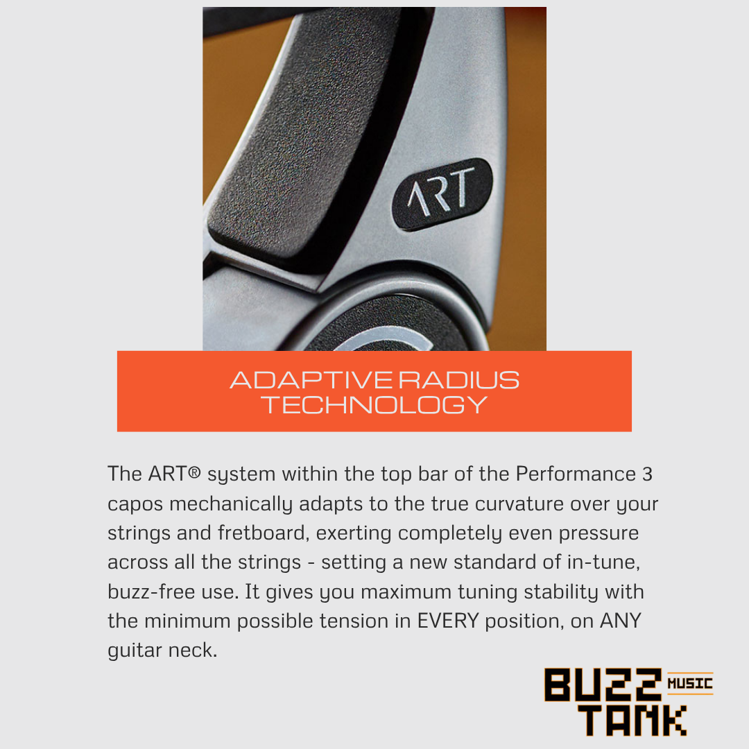 G7th G7 Performance 3 Celtic Gold Silver Black Special Edition Guitar Capo - Steel String