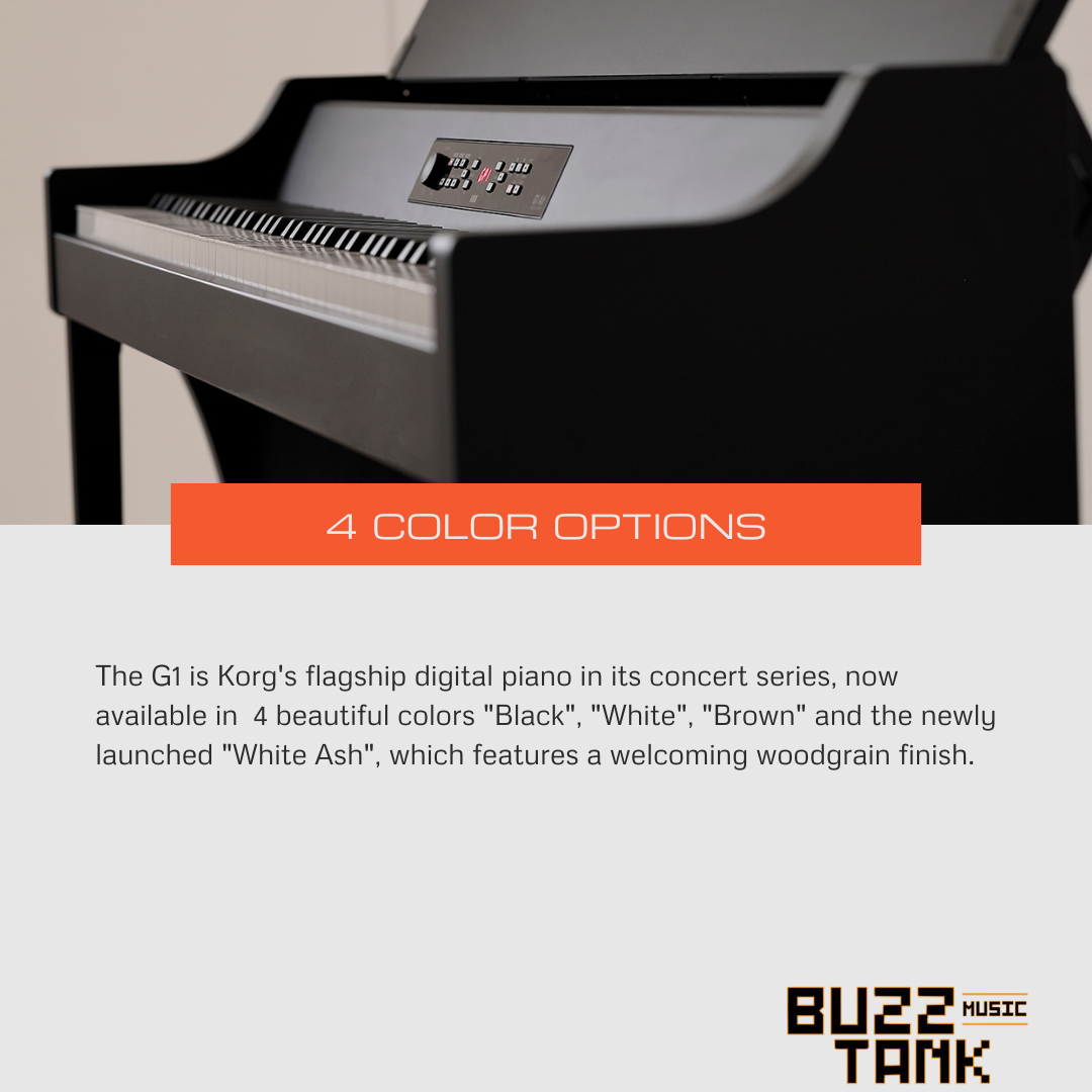 Korg G1 Air Digital Piano with FREE Keyboard Bench and Adapter - Black (G1AIR G-1)