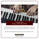 Alesis Recital Pro 88 Key Digital Piano with Hammer Action Keys