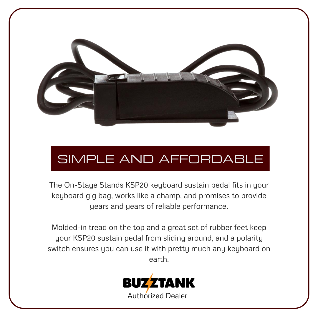 On Stage KSP20 Keyboard Sustain Pedal