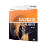 D'Addario EJ10 EJ11 EJ12 EJ13 80/20 Bronze Acoustic Guitar Strings