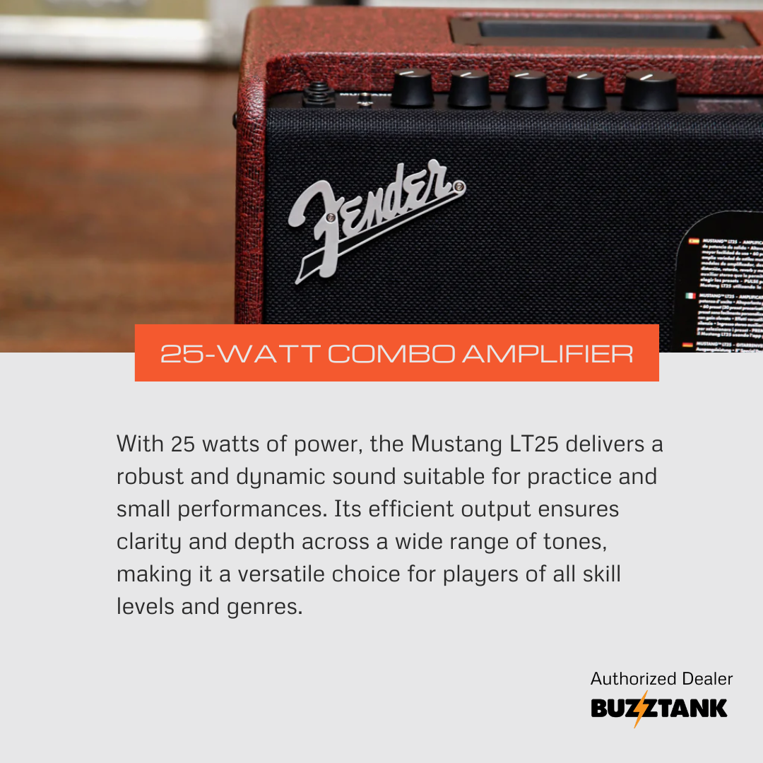 Fender Mustang LT25, LT25 FSR Guitar Combo Amplifier, 230V