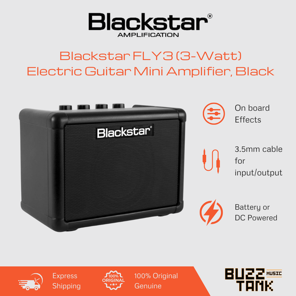 Blackstar Electric Guitar Mini Amplifier, Black (FLY3)
