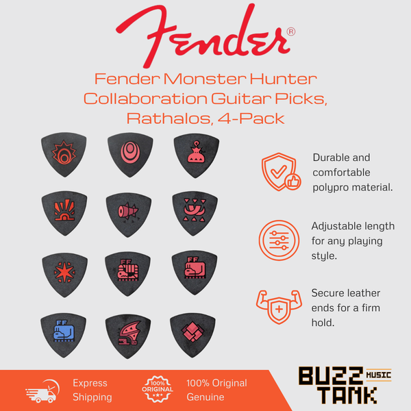 Fender Monster Hunter Collaboration Guitar Picks, Rathalos, 4-Pack