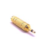 Audio Jack Adapter Converters between 3.5mm (1/8') Plug and 6.35mm (1/4') - Mono or Stereo, Regular or Gold