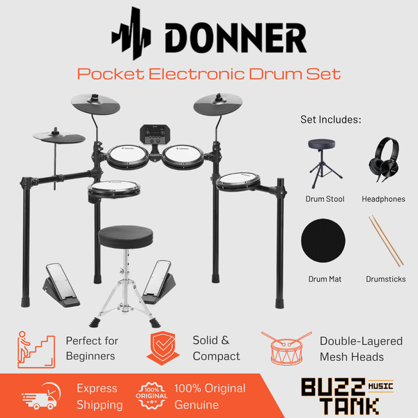 Donner Pocket Electronic Drum Set