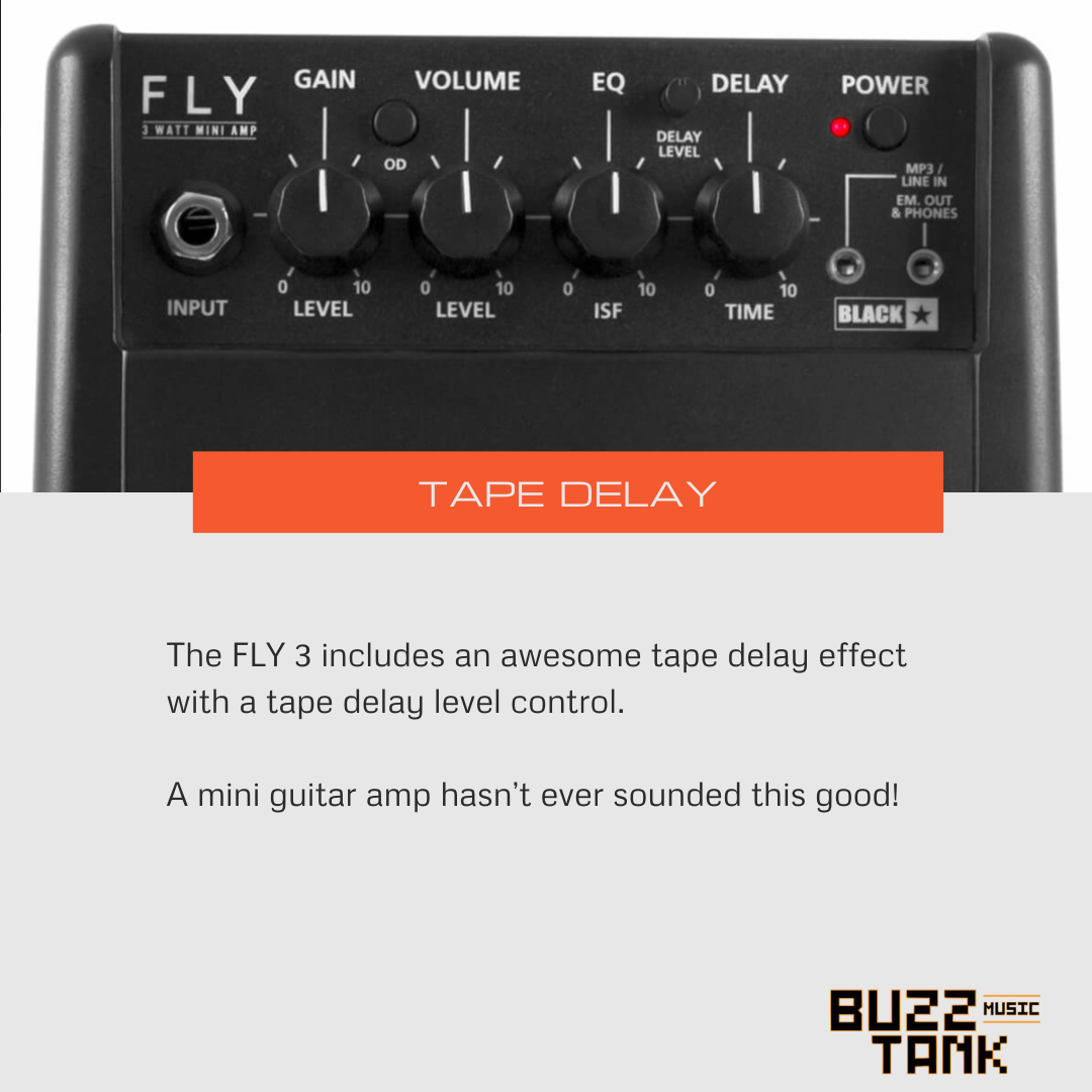 Blackstar Electric Guitar Mini Amplifier, Black (FLY3)