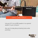 Blackstar Electric Guitar Mini Amplifier, Black (FLY3)