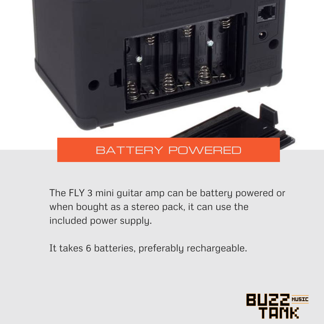 Blackstar Electric Guitar Mini Amplifier, Black (FLY3)