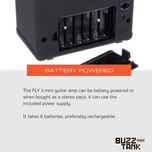 Blackstar Electric Guitar Mini Amplifier, Black (FLY3)