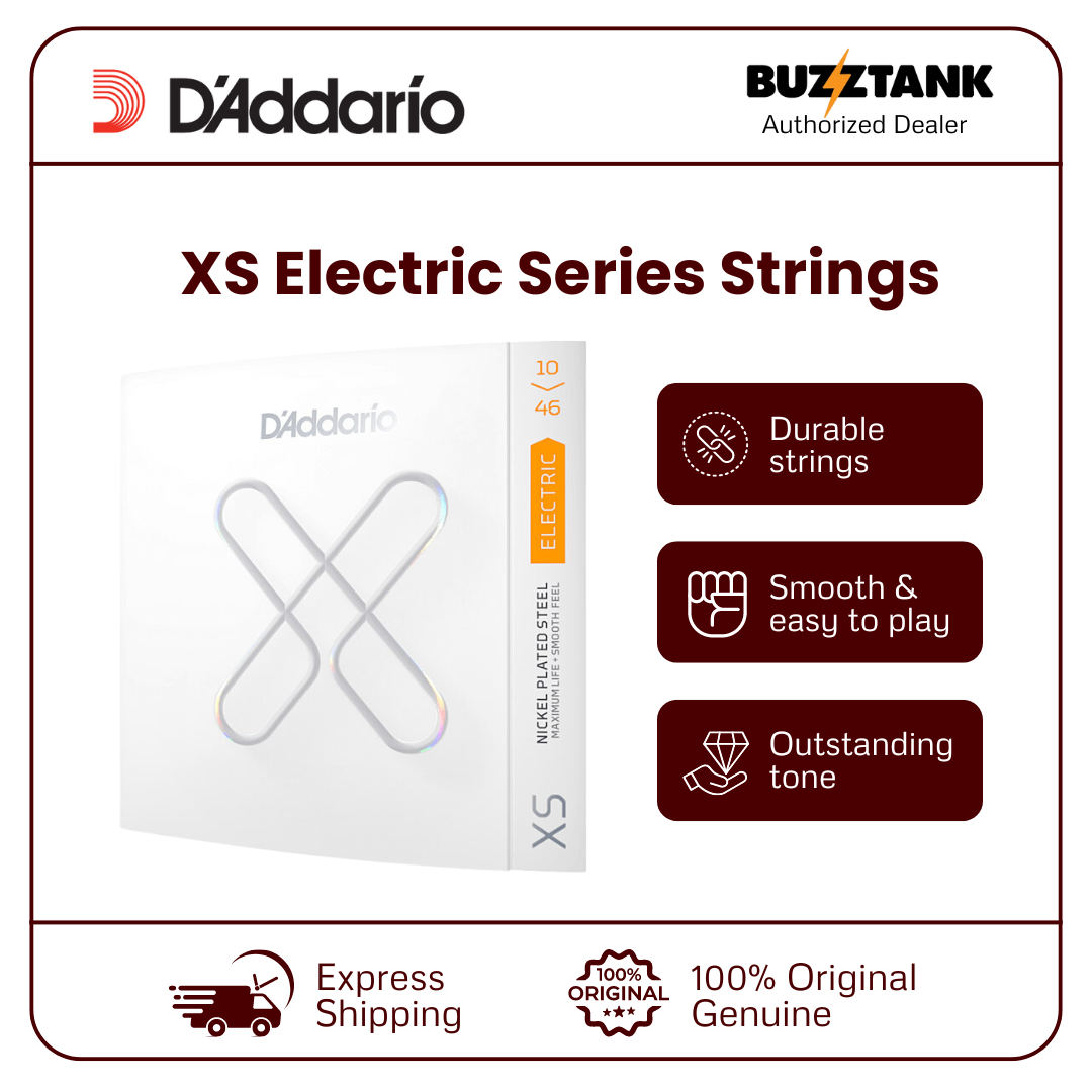 D'Addario XS Series Electric & Acoustic Guitar Strings