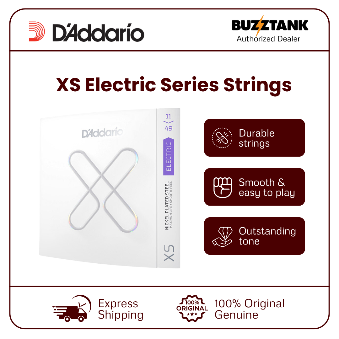 D'Addario XS Series Electric & Acoustic Guitar Strings