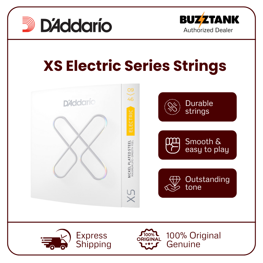 D'Addario XS Series Electric & Acoustic Guitar Strings