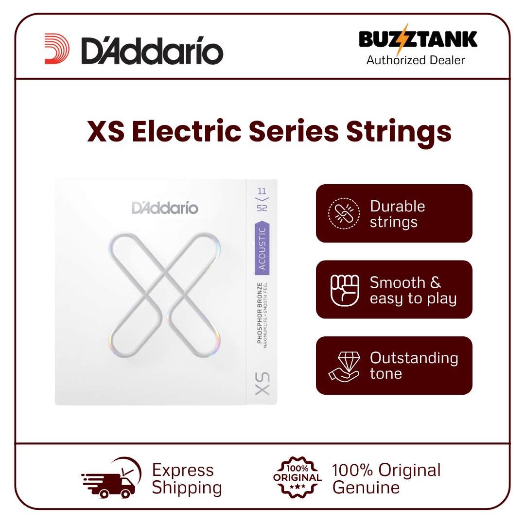 D'Addario XS Series Electric & Acoustic Guitar Strings