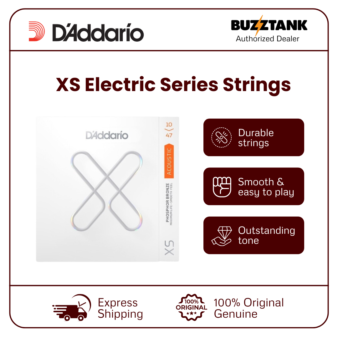 D'Addario XS Series Electric & Acoustic Guitar Strings