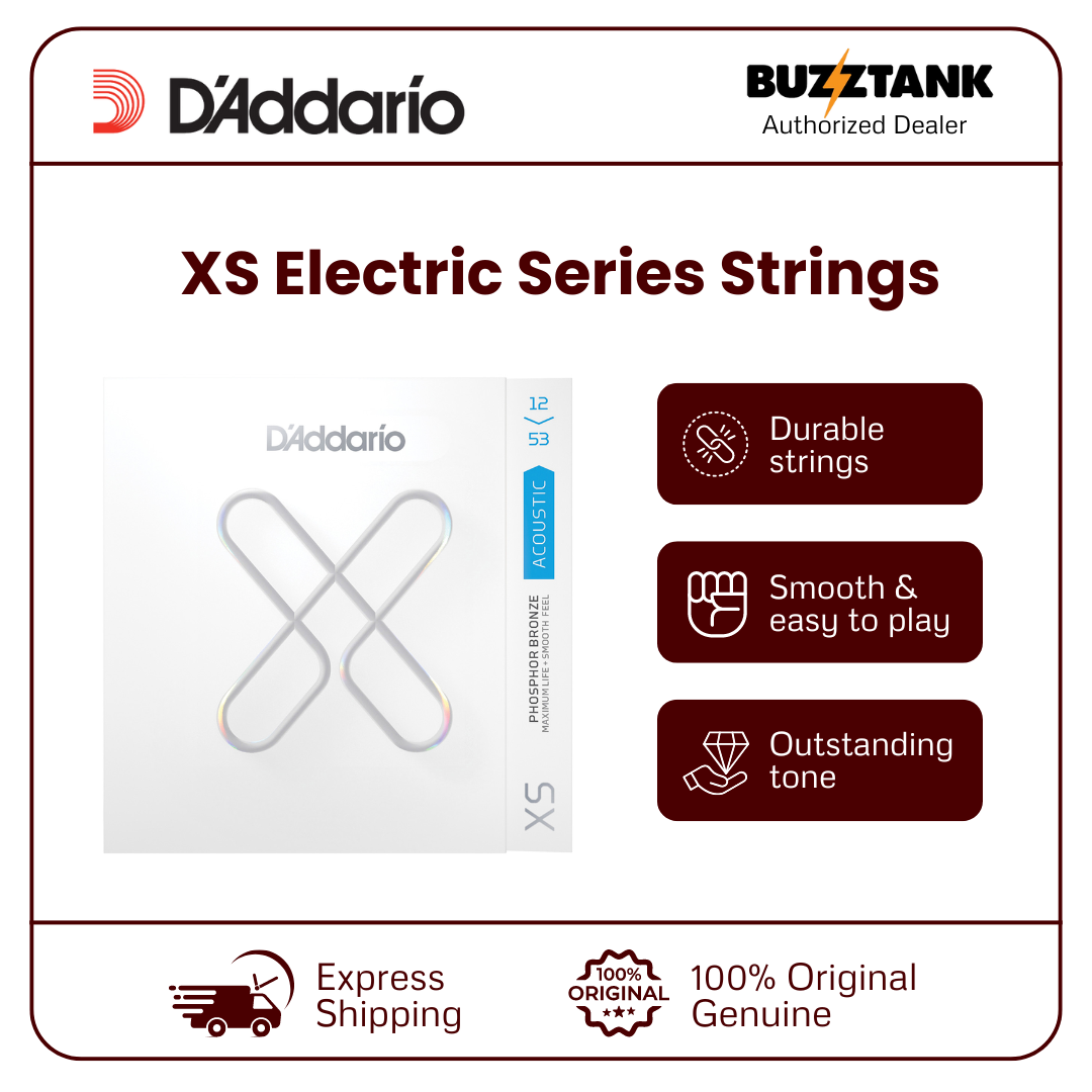 D'Addario XS Series Electric & Acoustic Guitar Strings