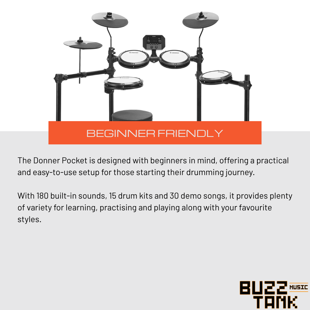 Donner Pocket Electronic Drum Set
