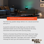 Harman Kardon Aura Studio 5 Bluetooth Speaker, Black