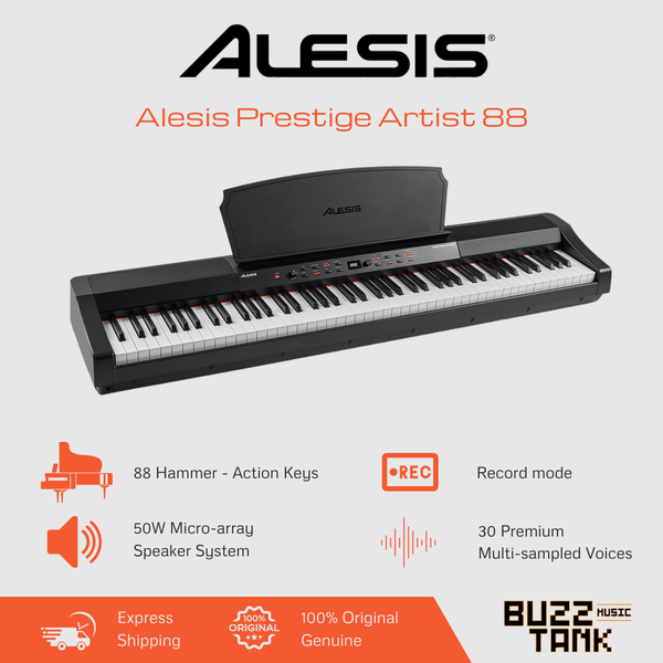 Alesis Prestige Artist 88-Key Digital Piano Bundle Pack