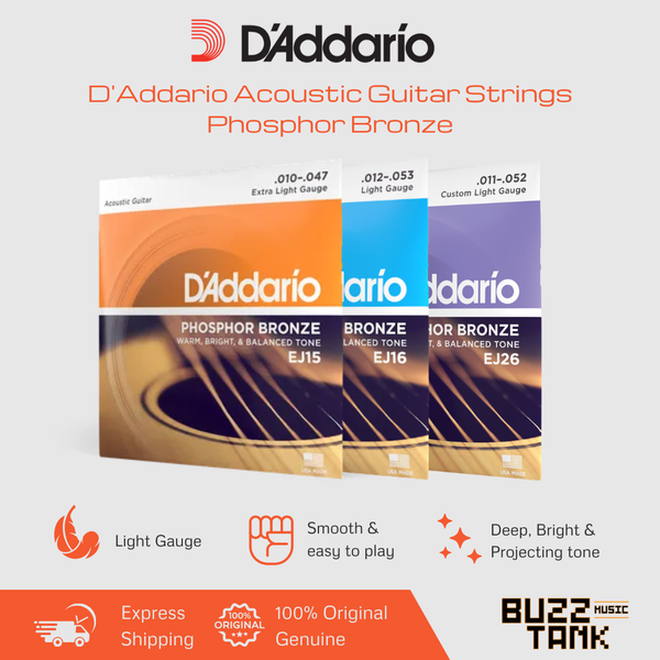 D'Addario Acoustic Guitar Strings Phosphor Bronze