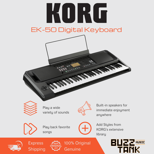 Korg EK-50 Digital Entertainer Keyboard Electronic Piano Professional Arranger