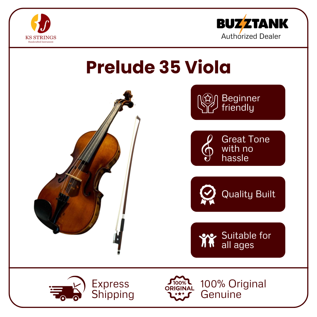 KS STRINGS Viola Prelude 35, 14", 15" and 16" with bow, case and rosin
