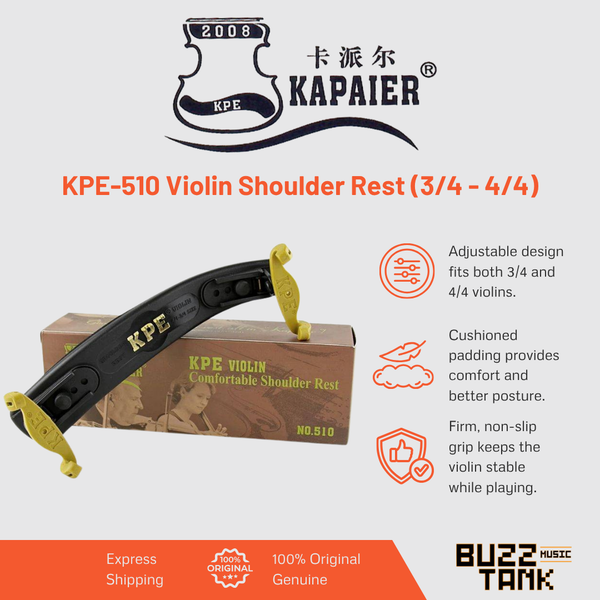 KAPAIER No.510 Violin Shoulder Rest - Full Size (3/4 - 4/4)