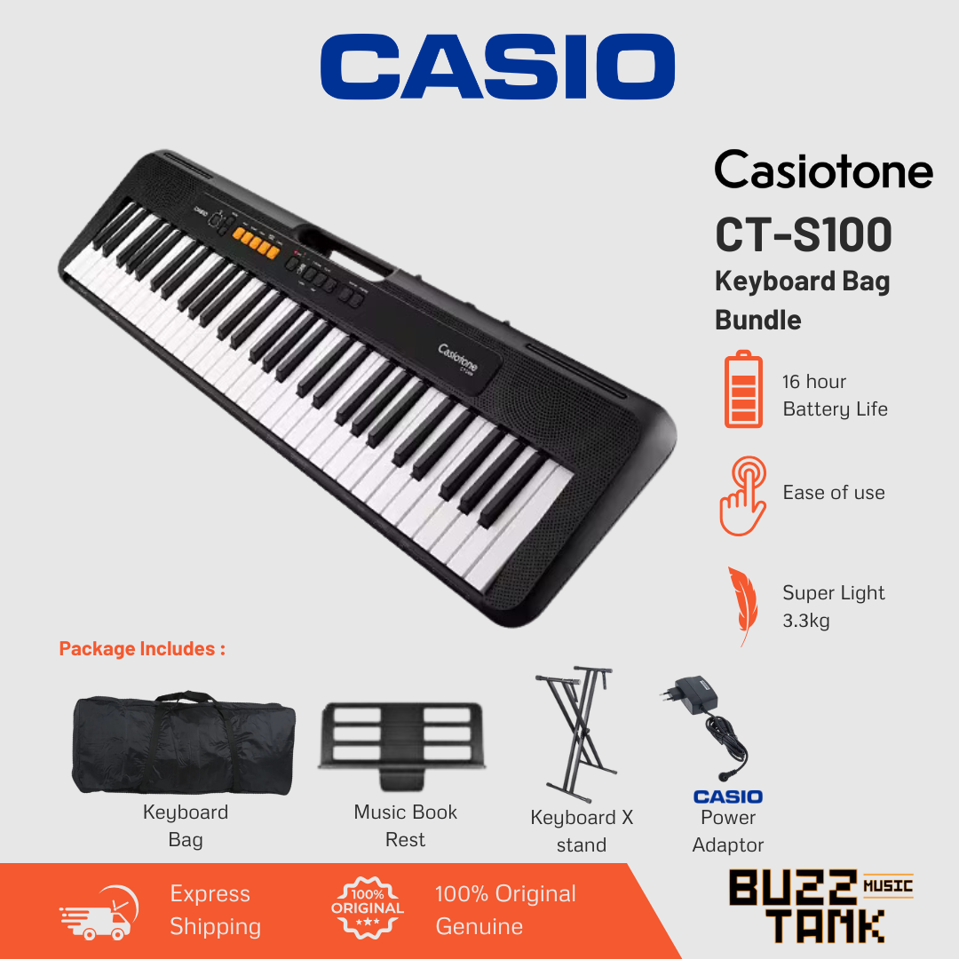 Casio CT-S100 Casiotone 61-Key Portable Keyboard