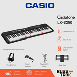 Casio LK-S250 61-Key Casiotone Portable Keyboard, Black