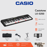 Casio LK-S250 61-Key Casiotone Portable Keyboard, Black