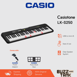 Casio LK-S250 61-Key Casiotone Portable Keyboard, Black