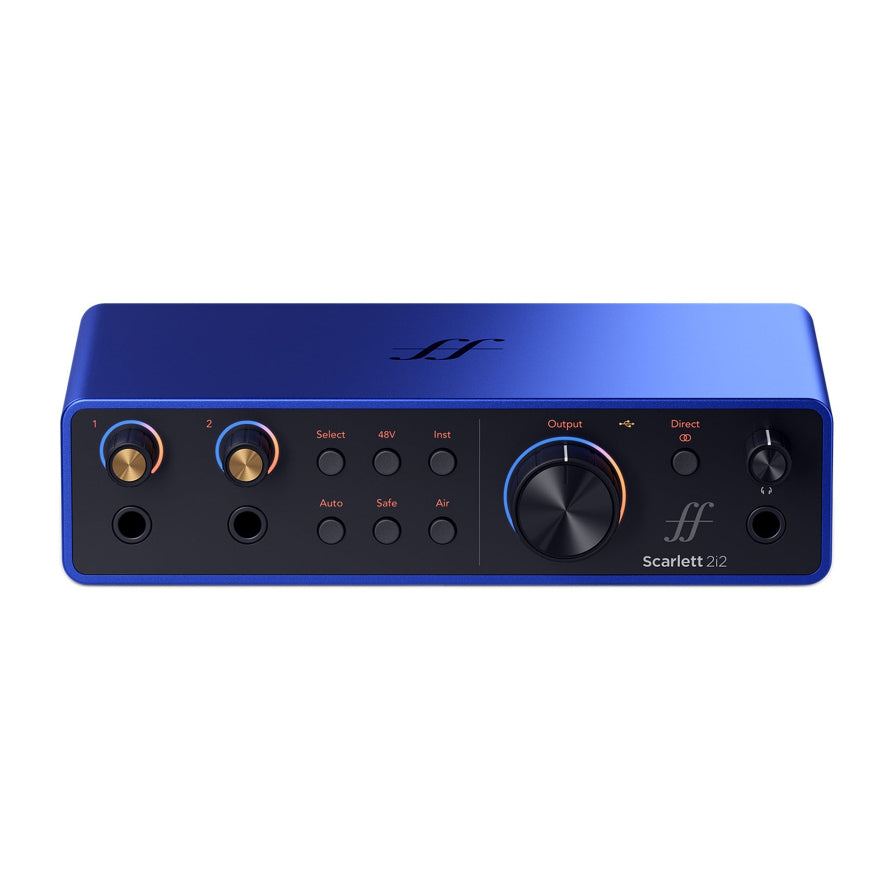 Focusrite Scarlett 2i2, Solo (4th Gen) USB Audio Interface, Studio pack
