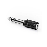 Audio Jack Adapter Converters between 3.5mm (1/8') Plug and 6.35mm (1/4') - Mono or Stereo, Regular or Gold