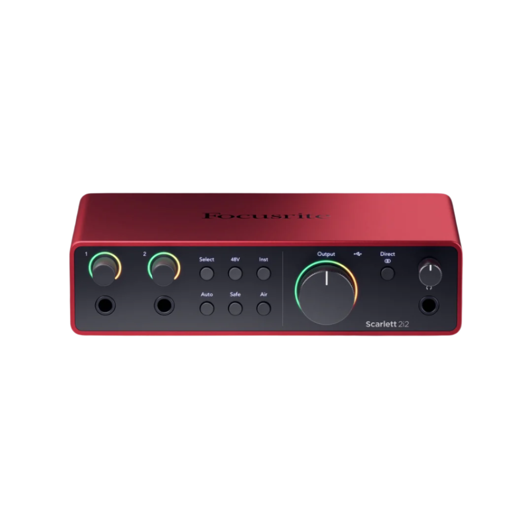Focusrite Scarlett 2i2, Solo (4th Gen) USB Audio Interface, Studio pack