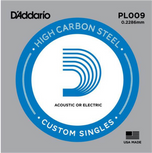 D'Addario PL009 Plain Steel Singles, PL010 Plain Steel Singles