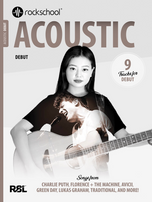 RSL Rockschool ACOUSTIC for Acoustic Guitar (2019 & 2026) Debut to Grade 8
