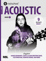 RSL Rockschool ACOUSTIC for Acoustic Guitar (2019 & 2026) Debut to Grade 8