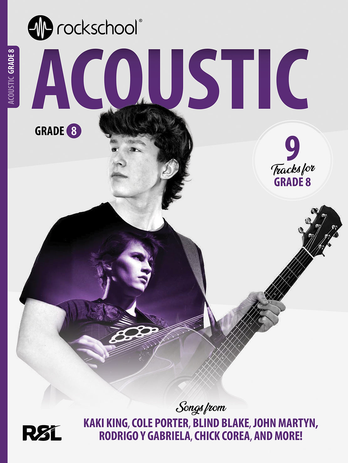 RSL Rockschool ACOUSTIC for Acoustic Guitar (2019 & 2026) Debut to Grade 8