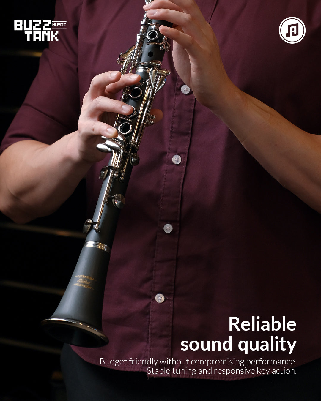 Eastar ECL-300 & ECL-400 Clarinet in B Flat, Black Ebonite