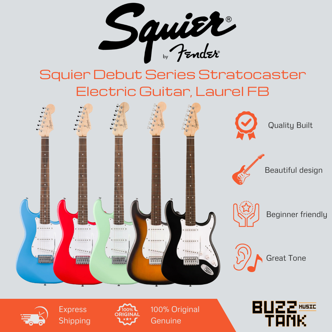 Squier Debut Series Stratocaster Electric Guitar, Laurel Fingerboard