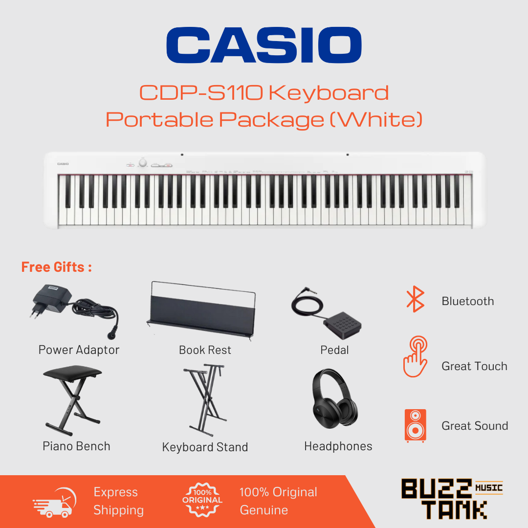 Casio CDP-S110 88-Key Digital Piano Portable/Full Package