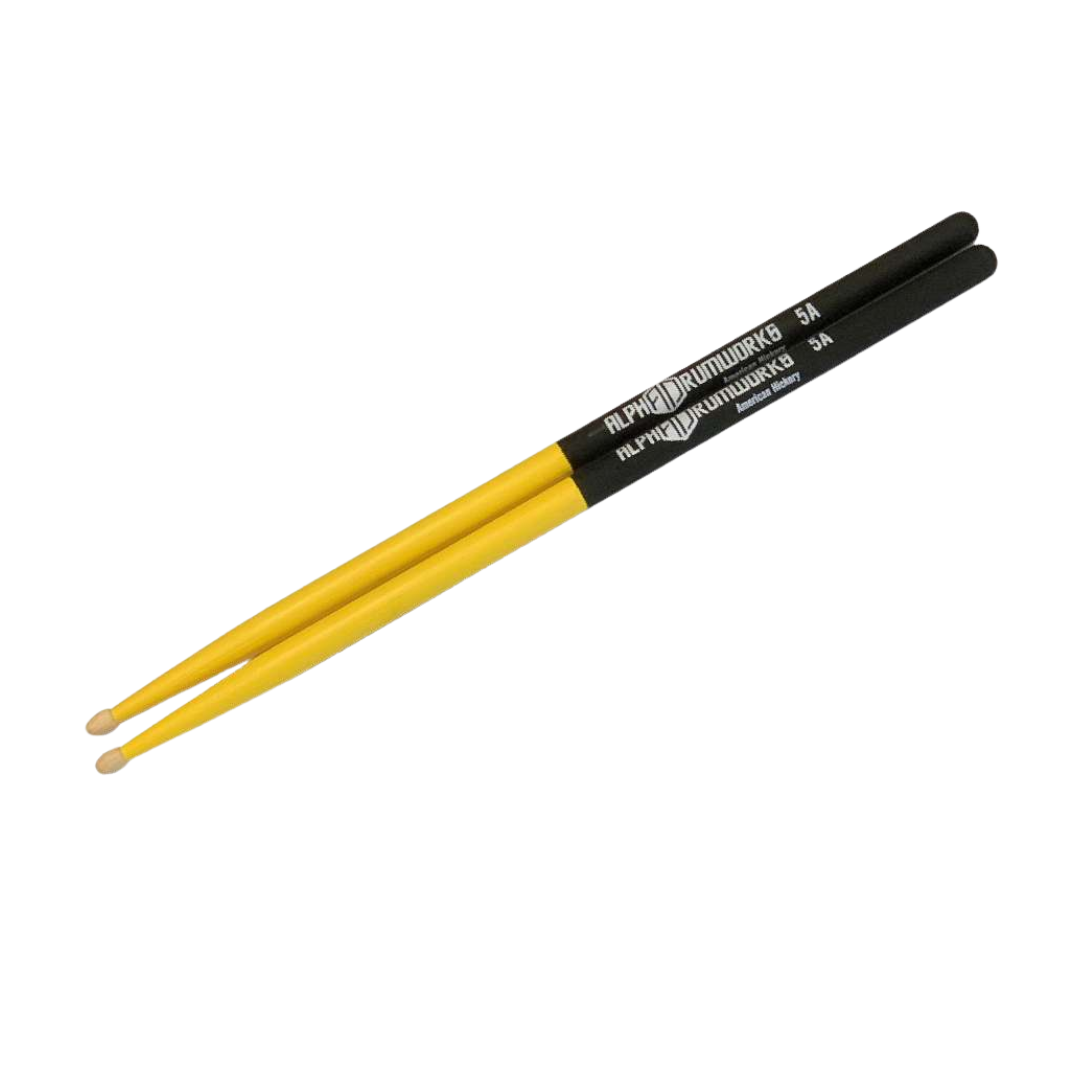 Alpha Drumworks 5A Colour Grips Drumsticks