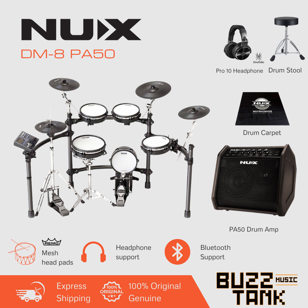 NUX DM-8 Flagship Professional Digital Electronic Drum Kit