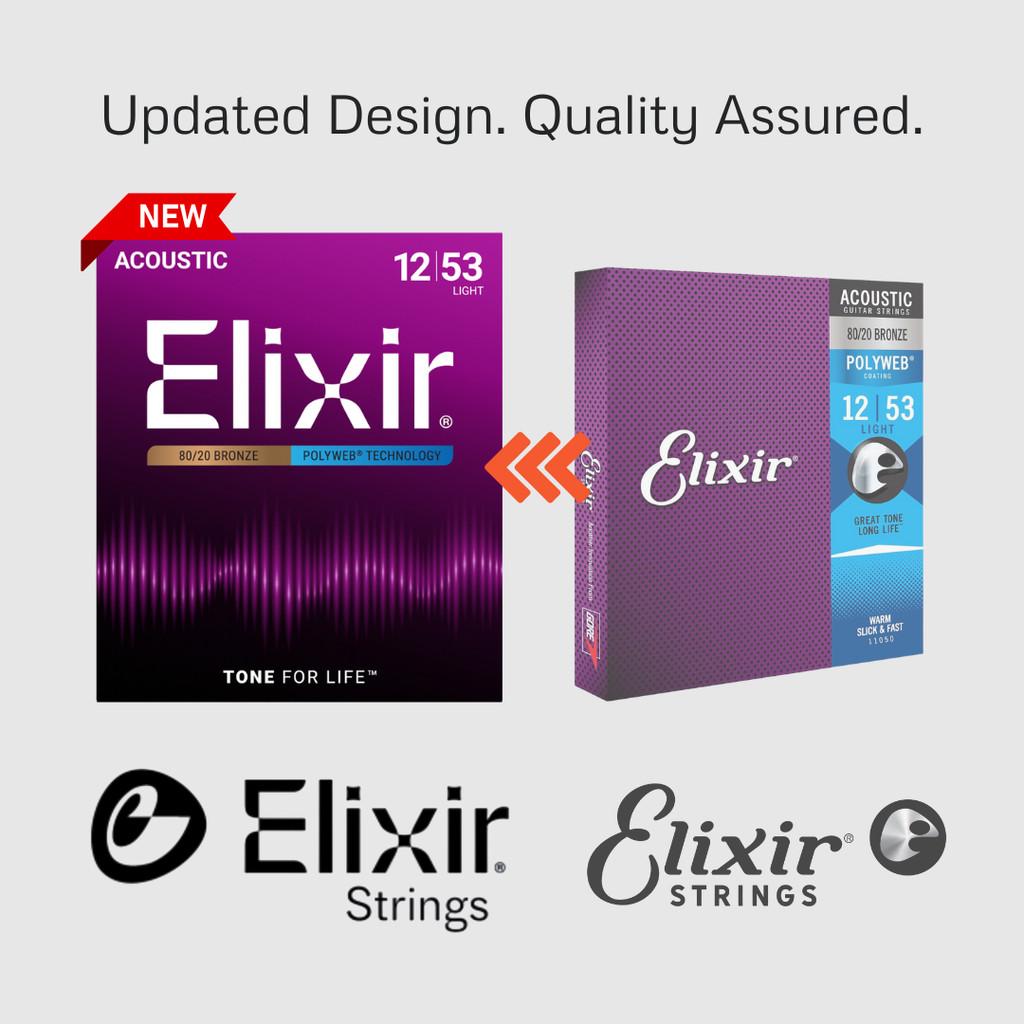 Elixir POLYWEB Acoustic Guitar Strings 80/20 Bronze