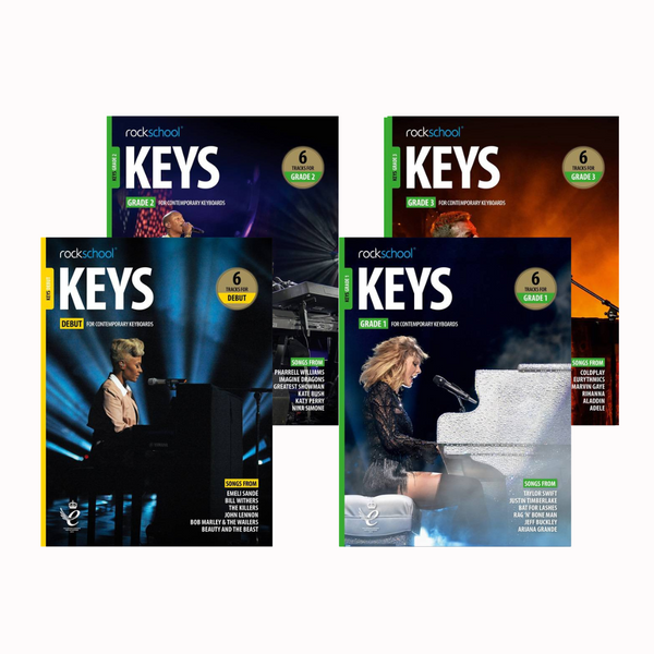 RSL Rockschool KEYS for Contemporary Keyboards (2019 - 2025) (6 Tracks) Debut Grade 1-8