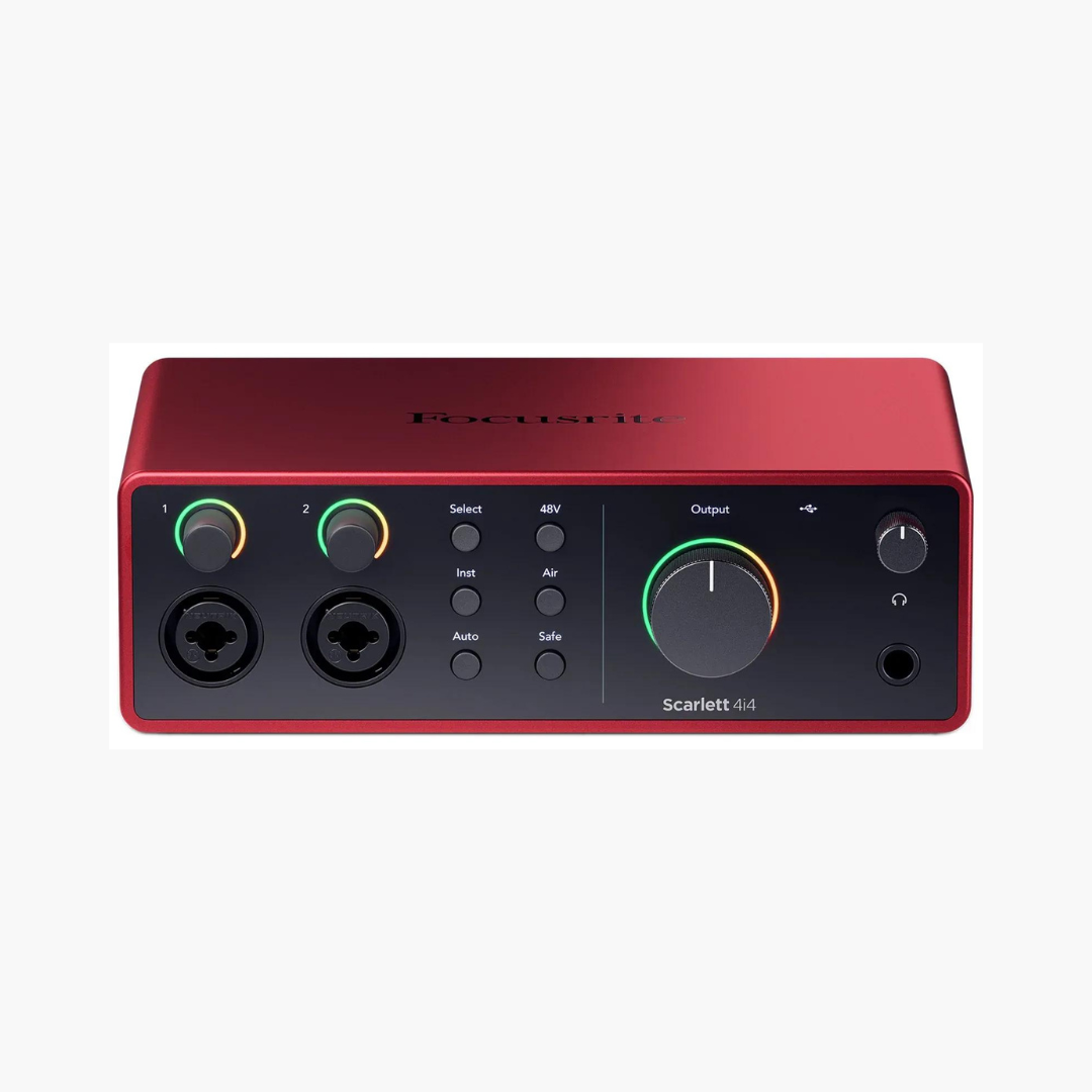 Focusrite Scarlett 2i2, Solo (4th Gen) USB Audio Interface, Studio pack