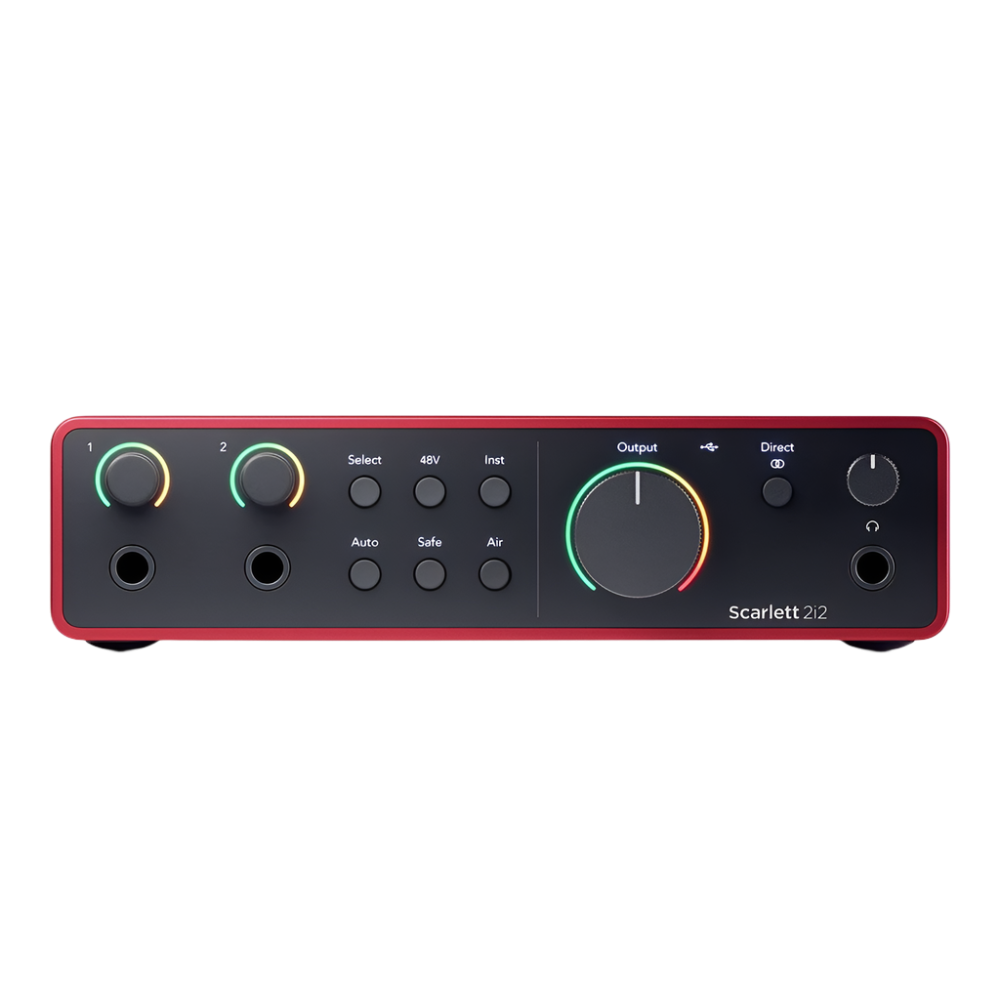 Focusrite Scarlett 2i2, Solo (4th Gen) USB Audio Interface, Studio pack