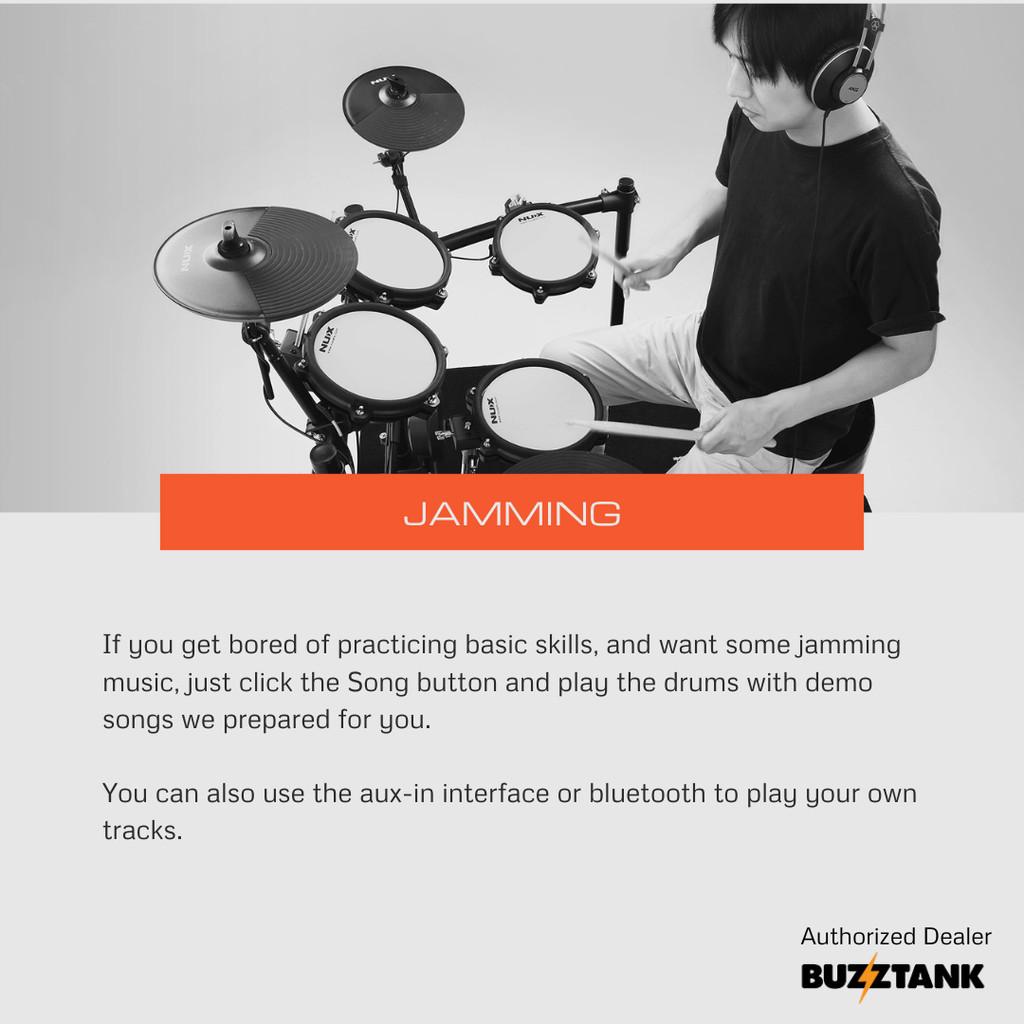 NUX DM-210 All Mesh Head Digital Electronic Drum Kit