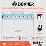 Donner OURA S200 88-Key Home Digital Piano, White