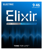 Elixir Polyweb Electric Guitar Strings Nickel Plated Steel 9/10 Gauge 12000 12050 12025